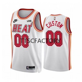 Herren NBA Miami Heat Trikot Benutzerdefinierte Nike 2022-23 Classic Edition Weiß Swingman